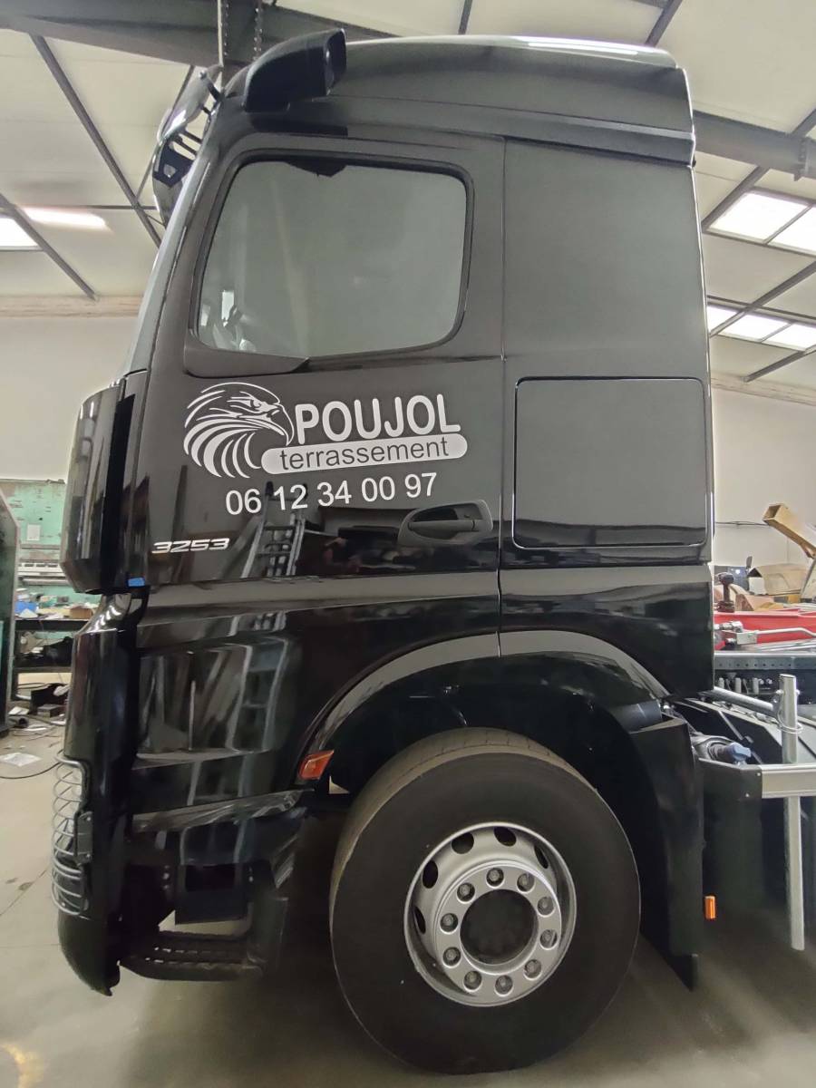 Stickers publicitaire truck